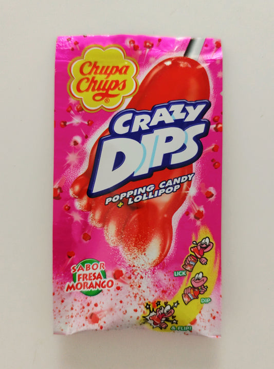 Sucette Crazy Dips Fraise Unité