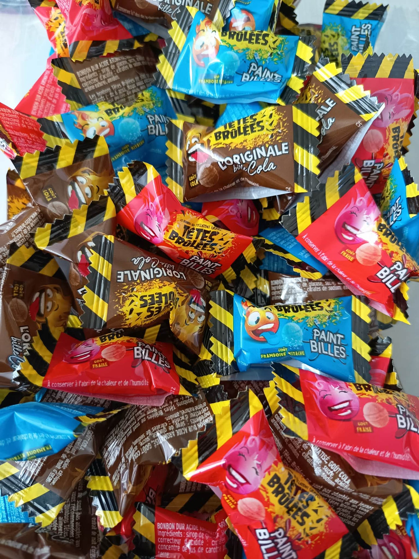 Bonbon Tête Brûlée Paintball lot de 5